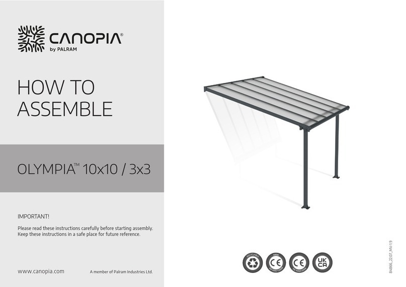 Palram CANOPIA PALERMO 10x10 / 3x3 Administrator Guide