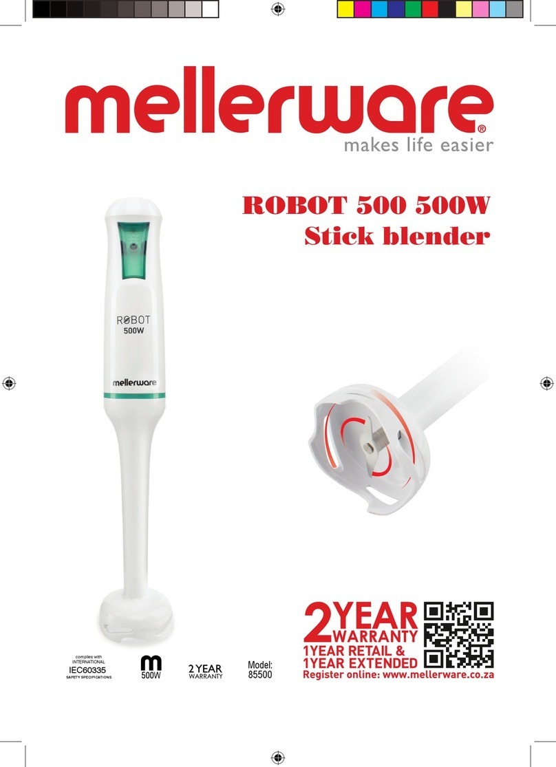 Mellerware ROBOT 500 User manual