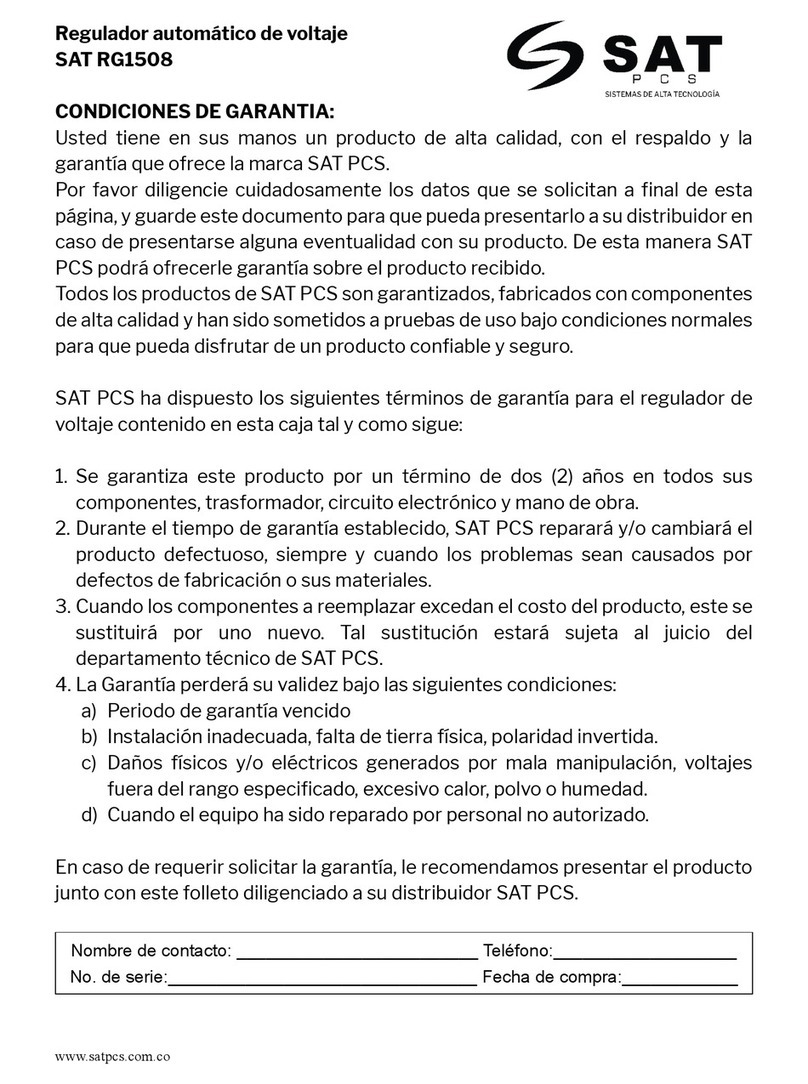 SAT RG1508 manual