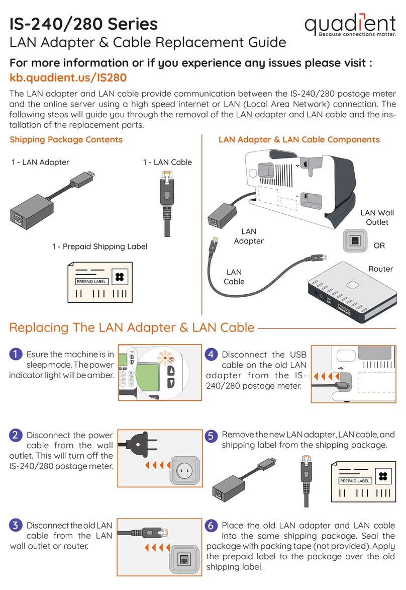 quadient IS-280 Replacement guide