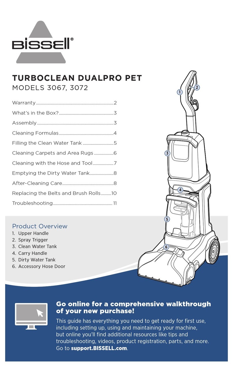 Bissell TURBOCLEAN DUALPRO PET User manual