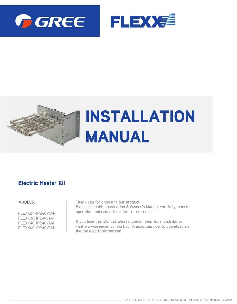 Gree FLEXX24HP240V1AH installation manual