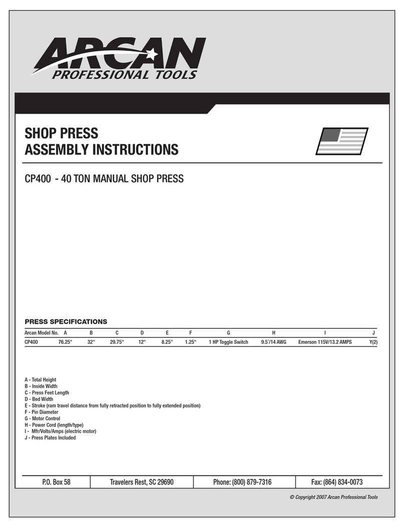 Arcan CP400 Assembly instructions