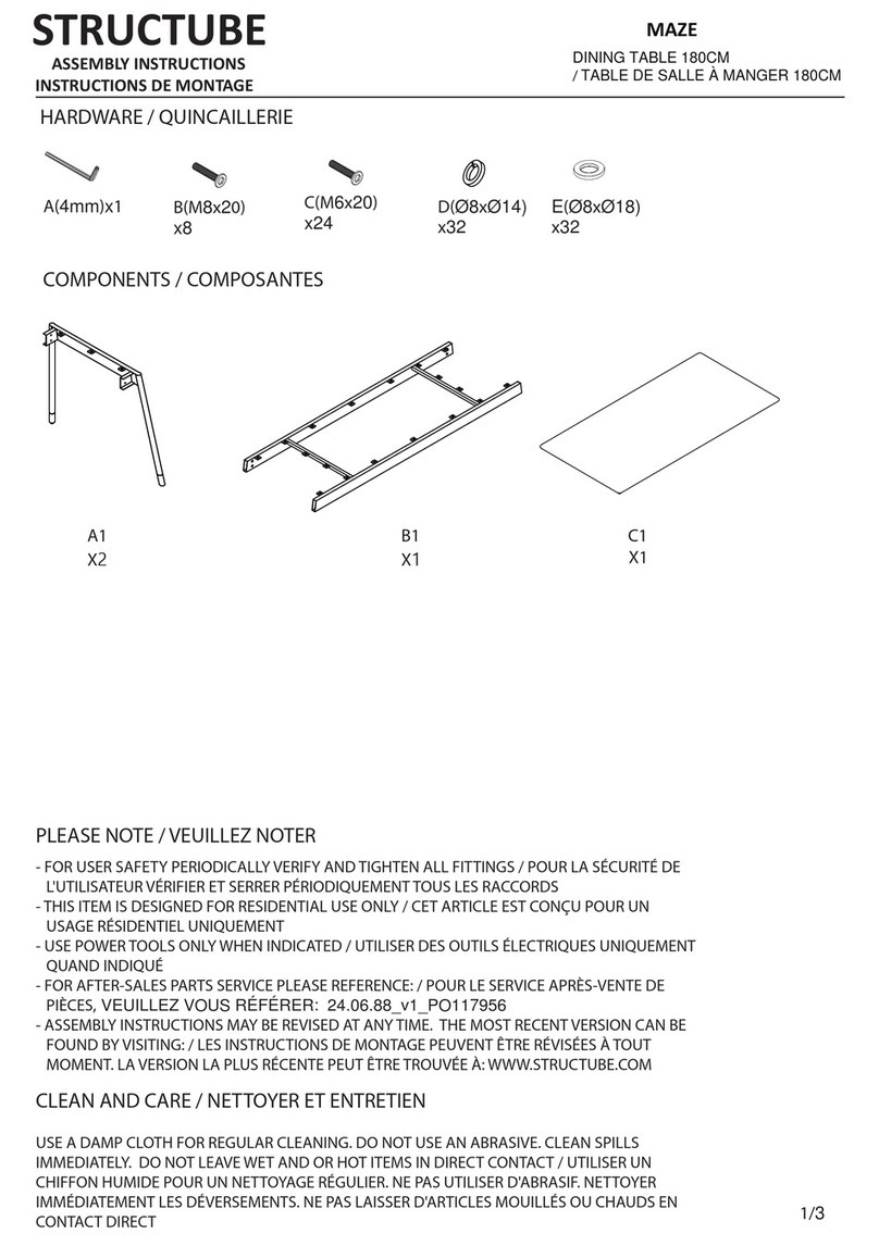 STRUCTUBE MAZE User manual STRUCTUBE MAZE User manual