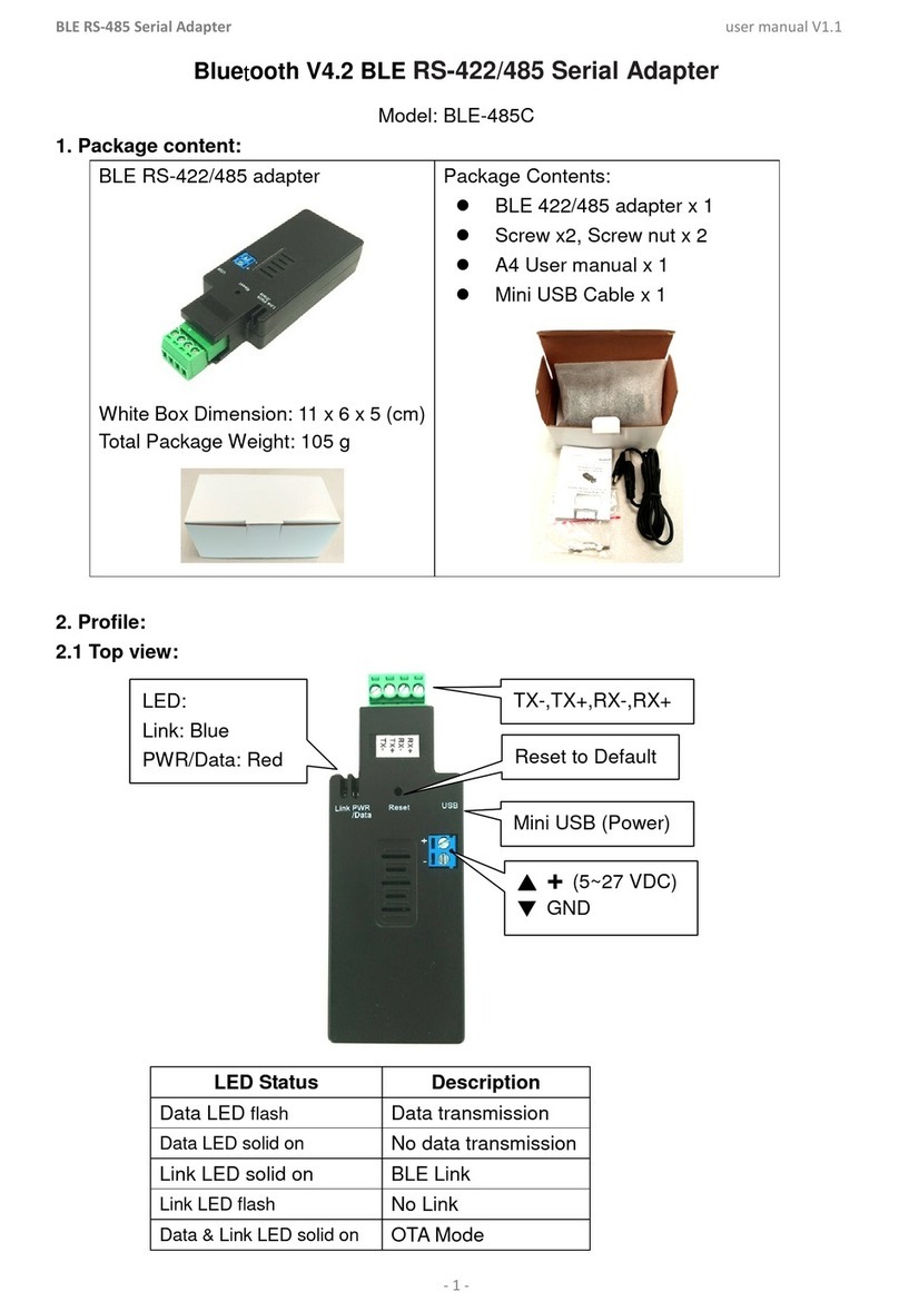 Uconnect BLE-485C user manual