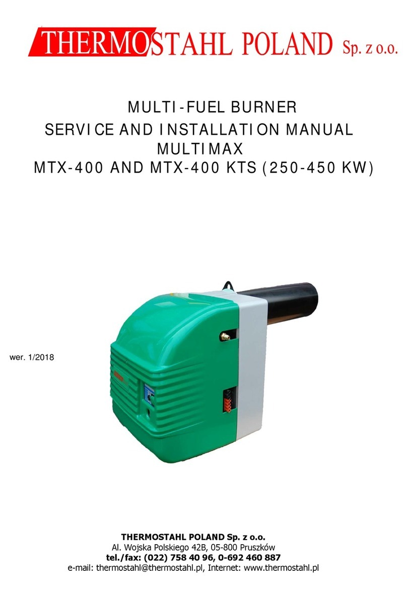 THERMOSTAHL MTX-400 Service and installation manual