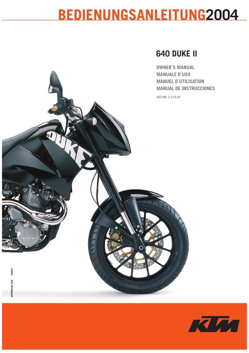 KTM 640 DUKE II 2004 User manual