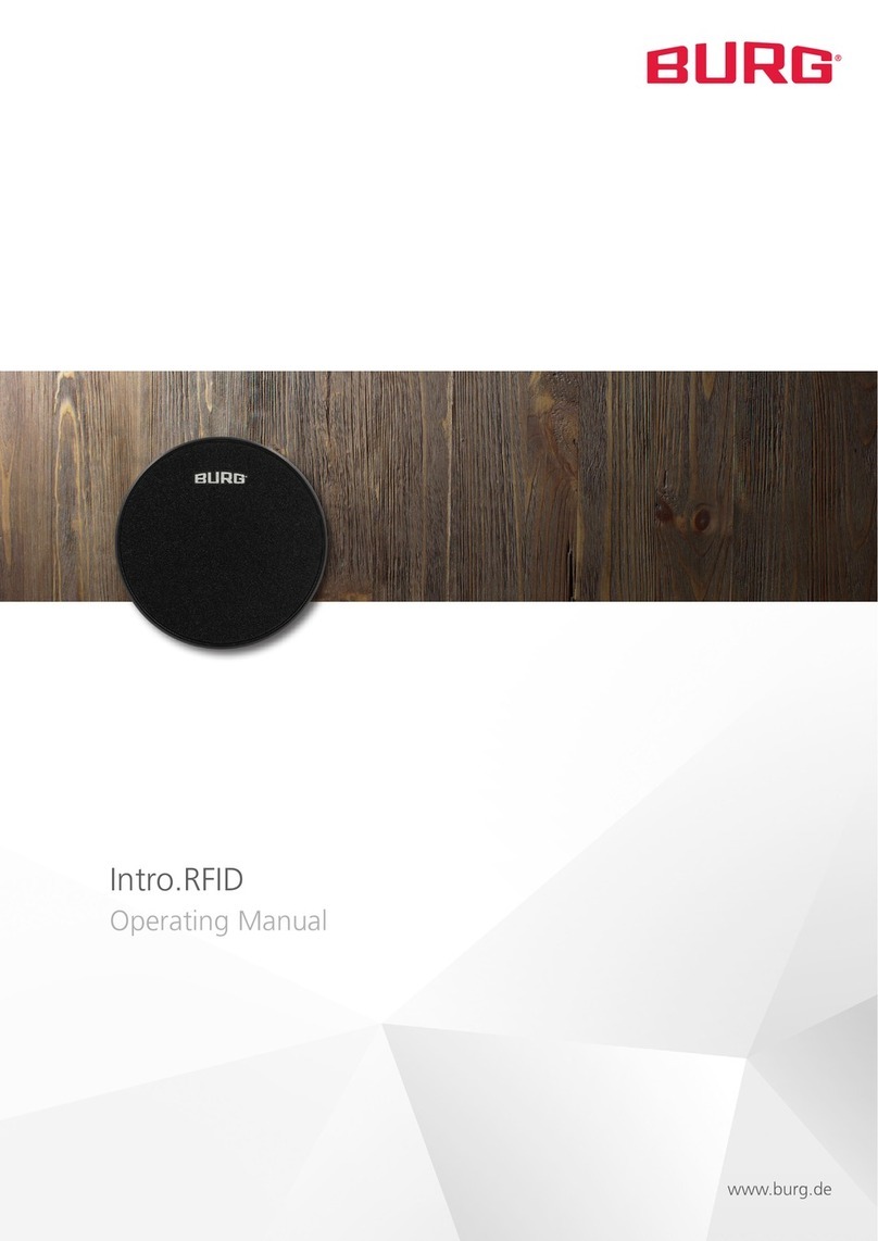 Burg Intro.RFID operating manual