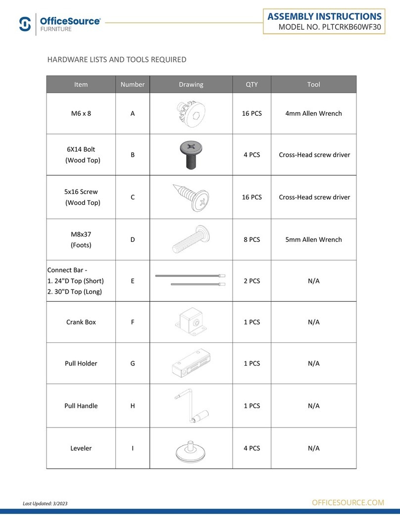 OfficeSource PLTCRKB60WF30 User manual OfficeSource PLTCRKB60WF30 User manual