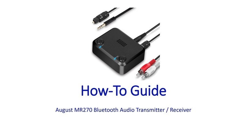 August MR270 How-to guide