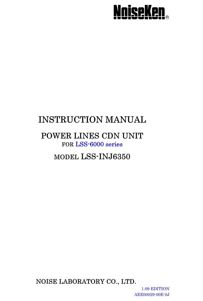 Noise LSS-6000 Series instruction manual