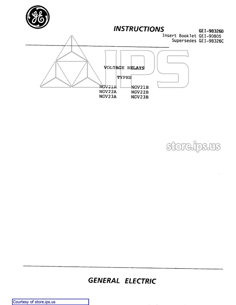 GE NGV21A Series instructions