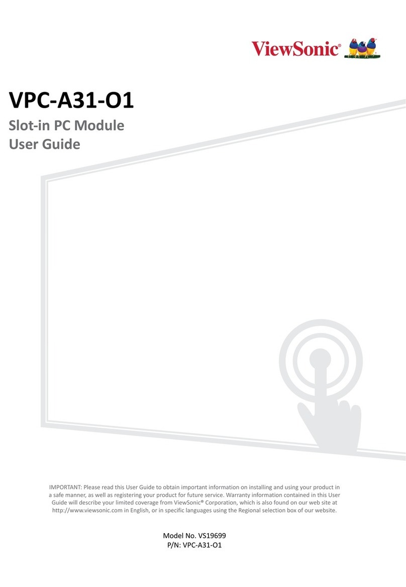 ViewSonic VS19699 User manual ViewSonic VS19699 User manual