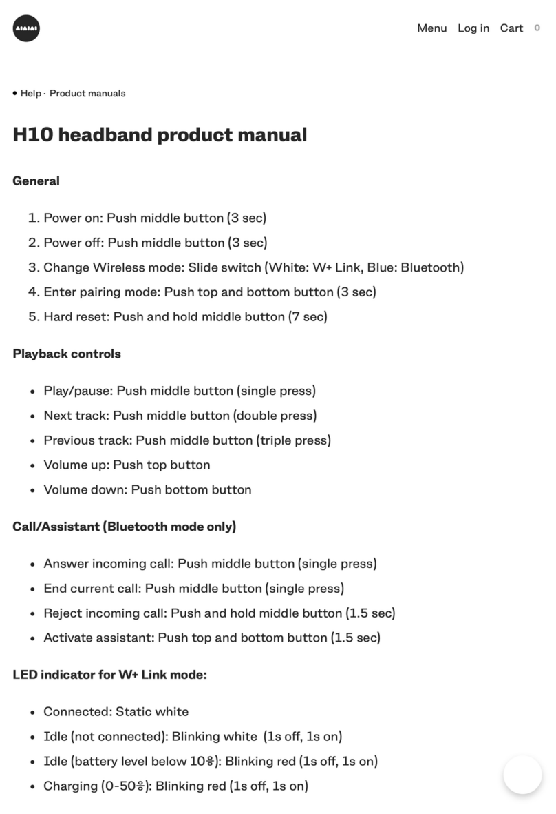 AiAiAi H10 User manual
