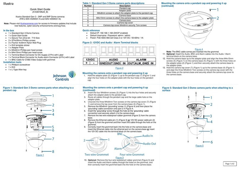 Johnson Controls Illustra Standard Gen 3 User manual