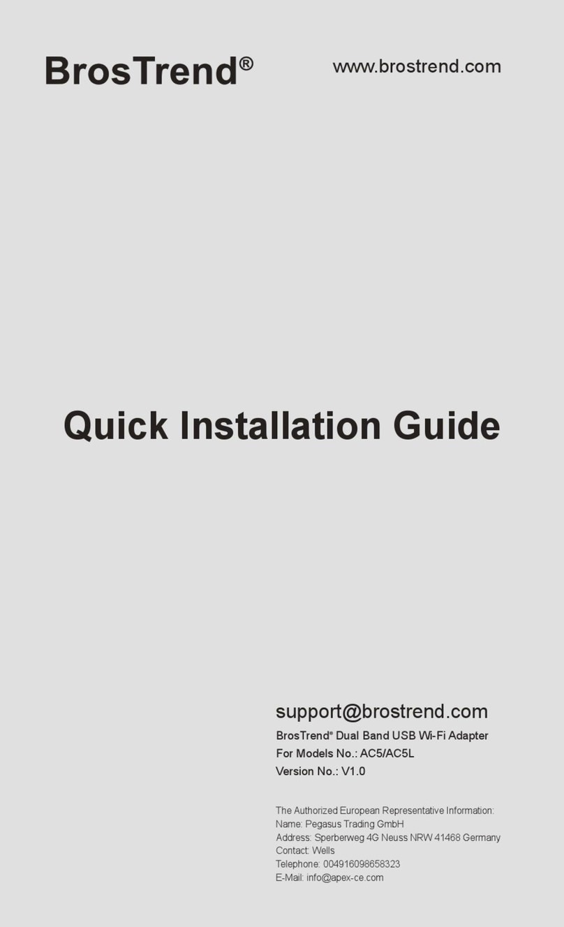 BROSTREND AC5L Quick installation guide