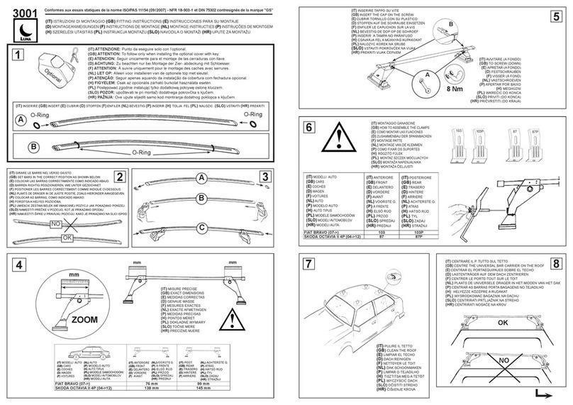Luna 3001 Fitting instructions