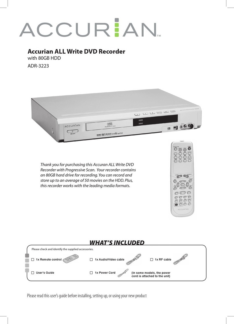 Accurian ADR-3223 manual