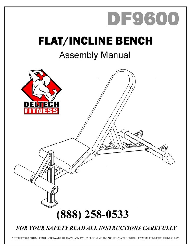 Deltech Fitness DF9600 Assembly manual