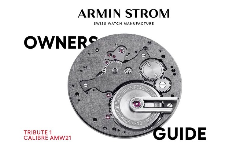 Armin Strom TRIBUTE 1 User manual Armin Strom TRIBUTE 1 User manual