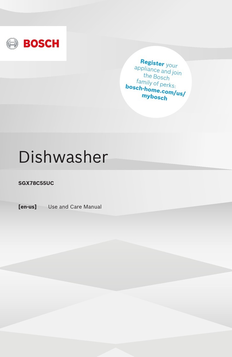 Bosch SGX78C55UC User manual