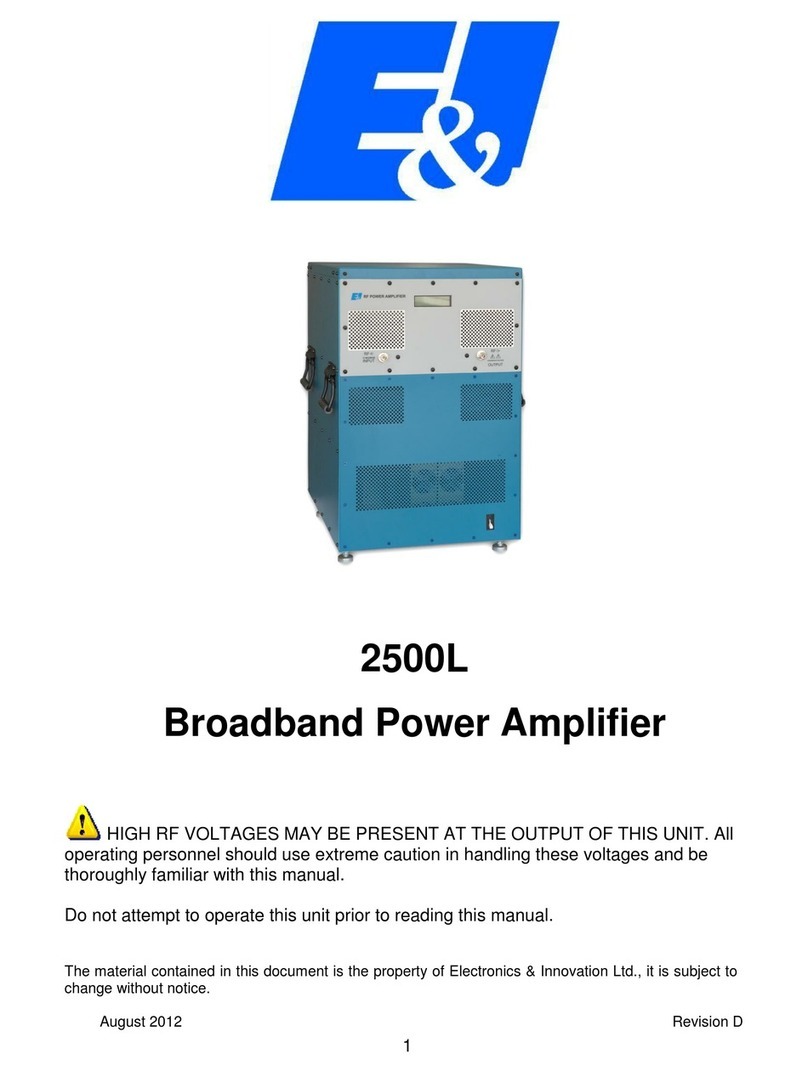 E&I 2500L User manual