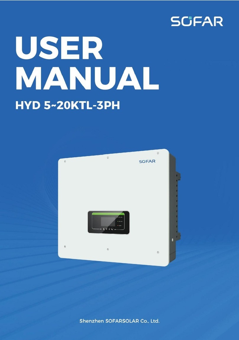 Sofar HYD 5KTL-3PH user manual Sofar HYD 5KTL-3PH user manual