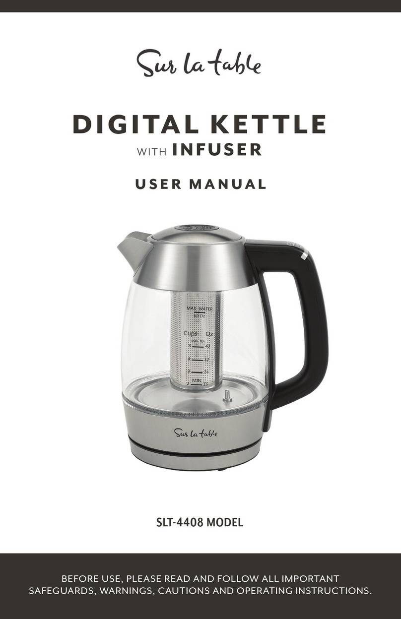 Sur la table SLT-4408 user manual
