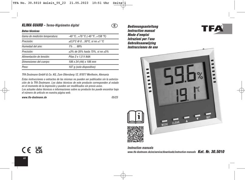 TFA KLIMA GUARD instruction manual