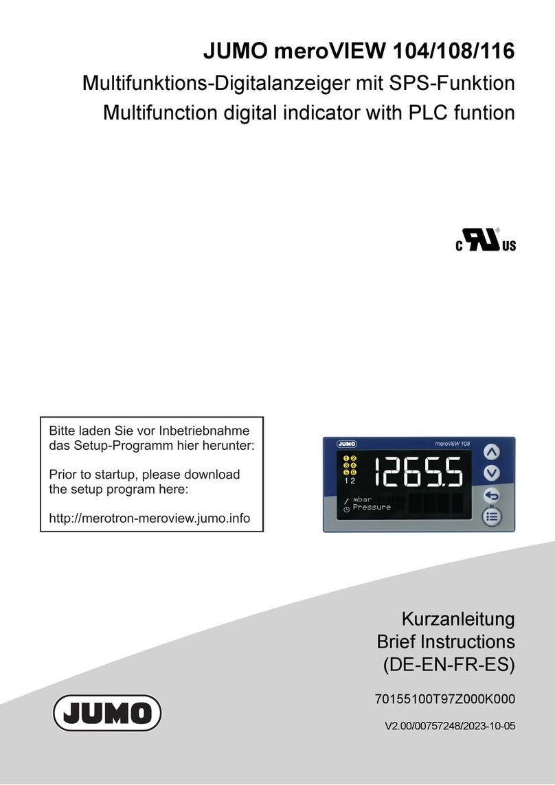 JUMO meroVIEW 104 Reference guide JUMO meroVIEW 104 Reference guide