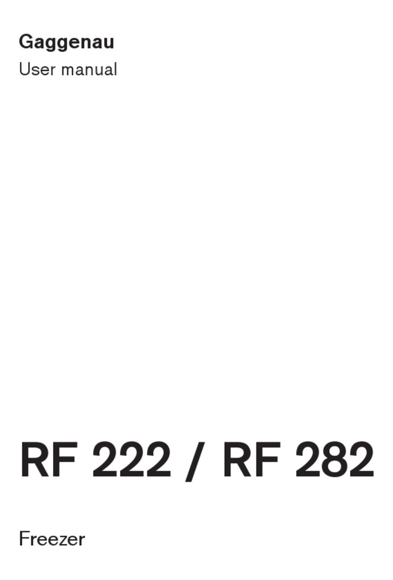 Gaggenau RF 282 user manual