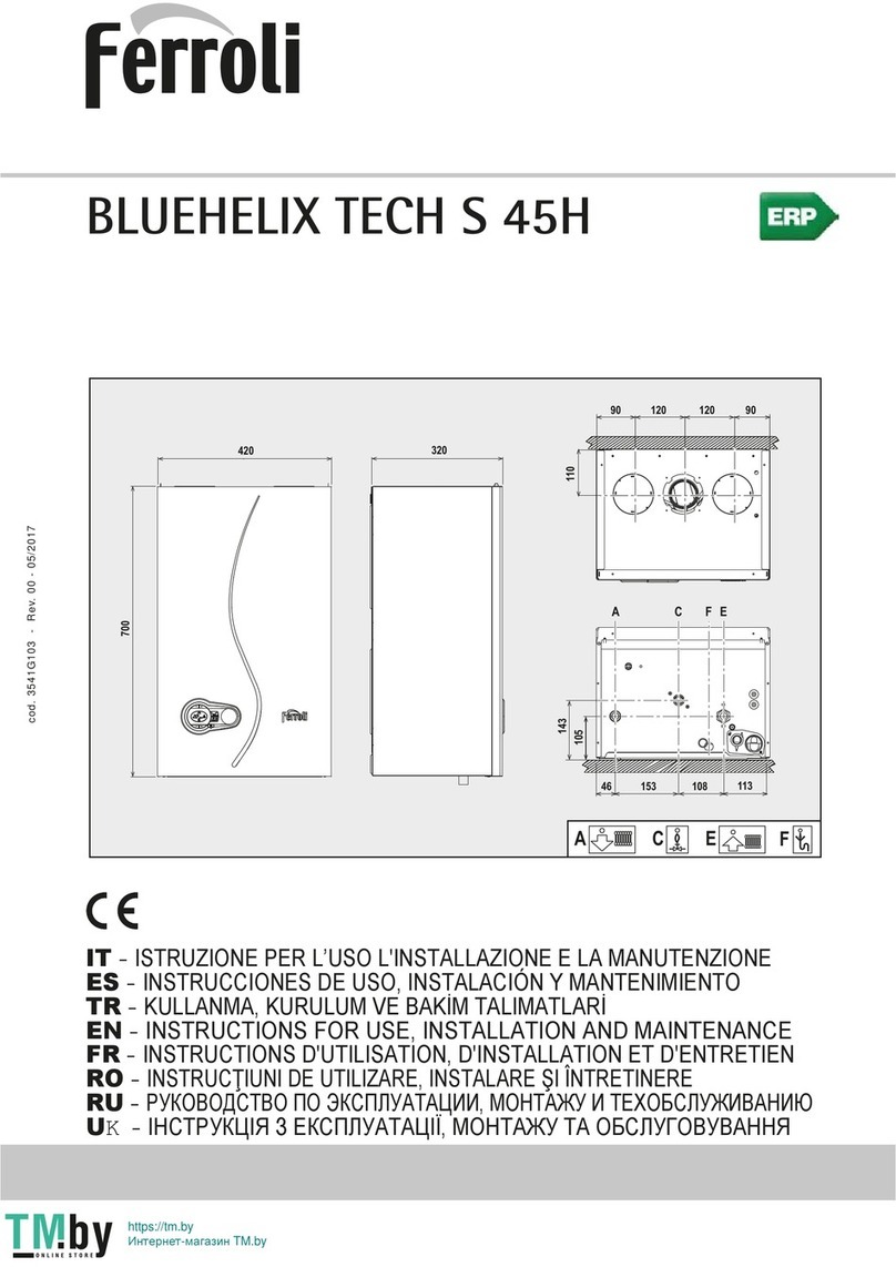 Ferroli BLUEHELIX TECH S 45H User manual