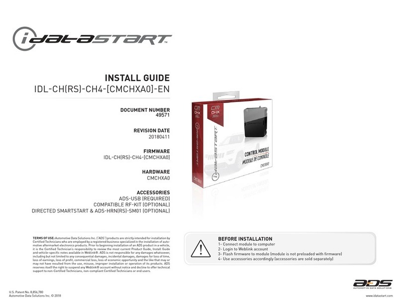 idatastart CMCHXA0 install guide
