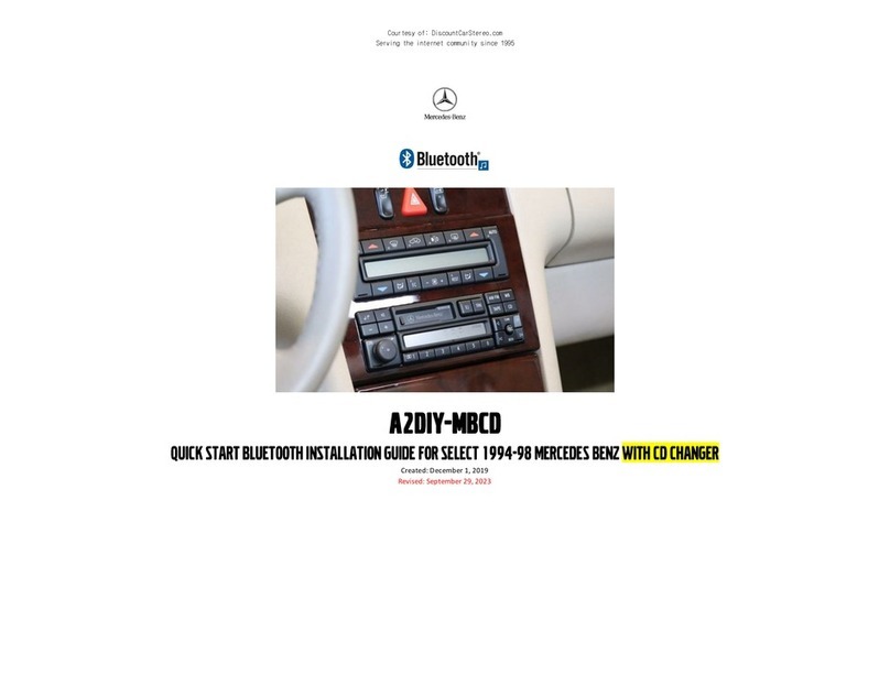 Discount Car Stereo A2DIY-MBCD quick start