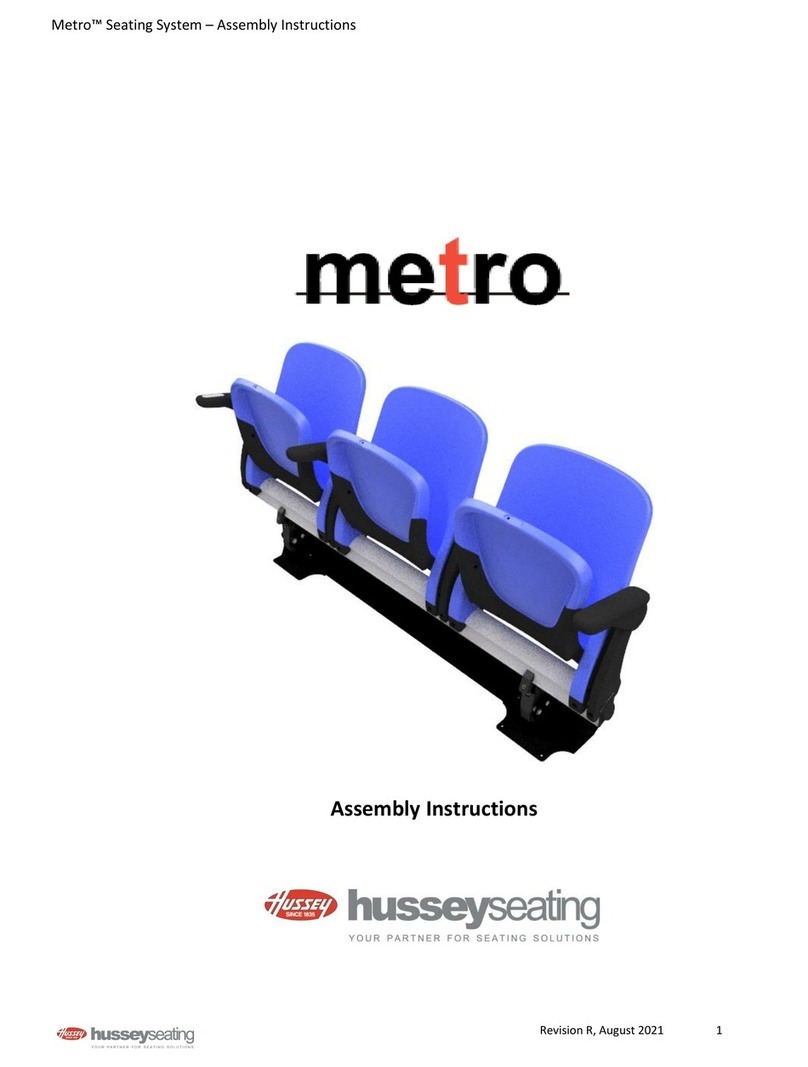 Hussey Seating Metro Assembly instructions
