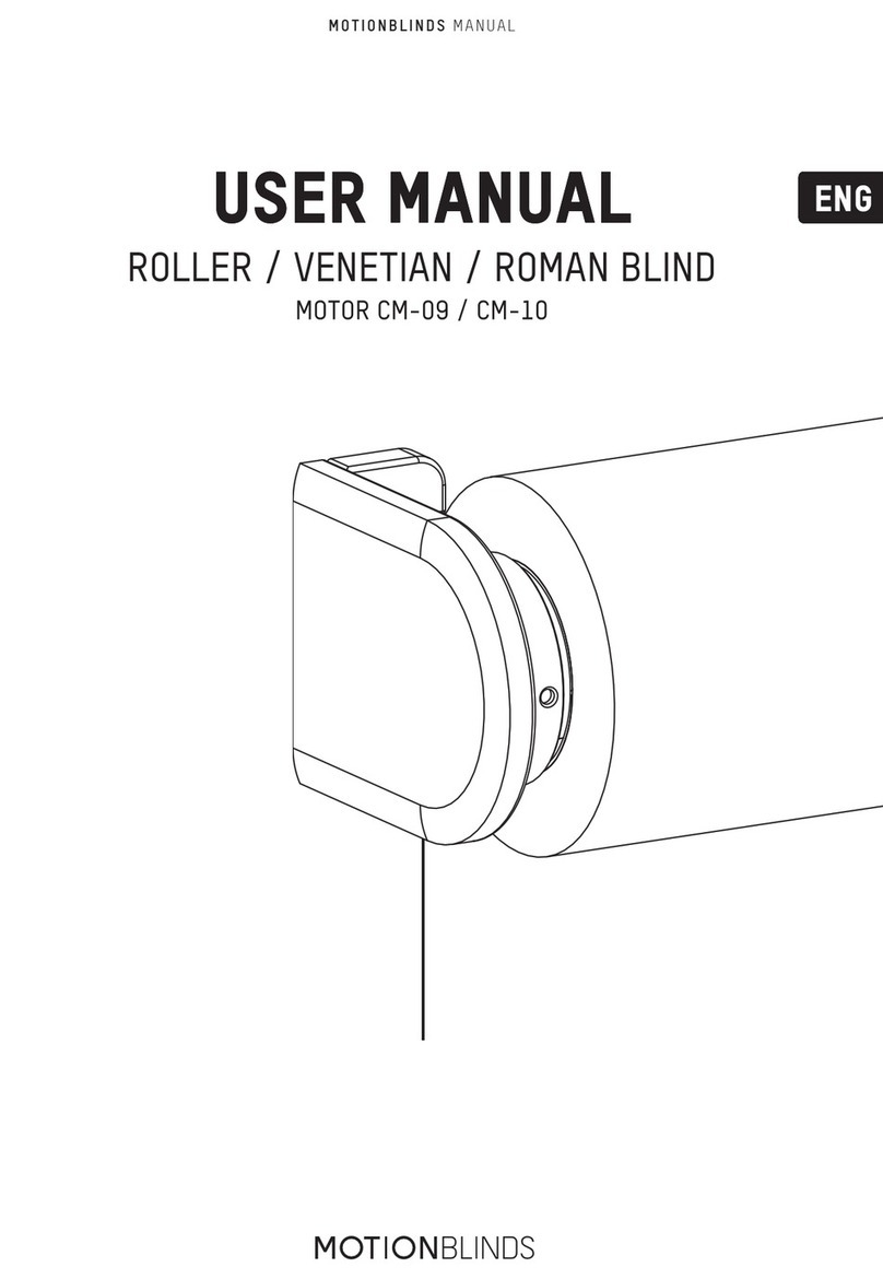 MOTION BLINDS CM-09 User manual