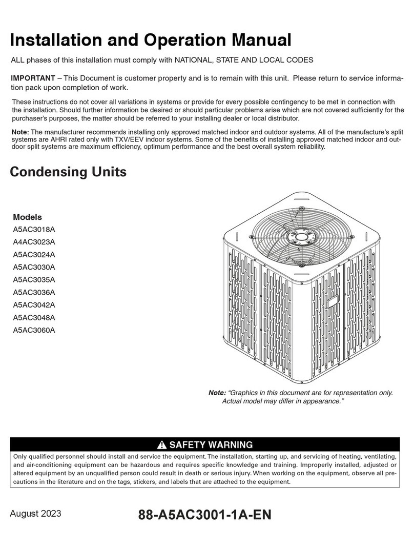 Trane A5AC3018A User manual
