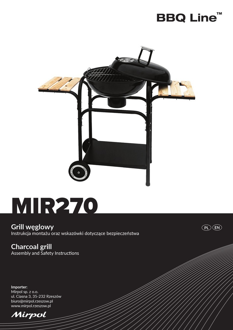 Mirpol BBQ Line MIR270 Assembly and safety instructions