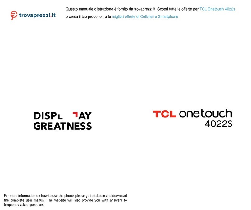 TCL onetouch 4022S User manual