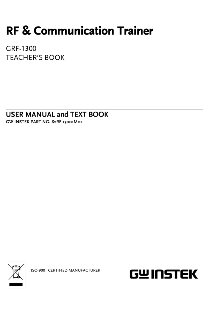 GW Instek GRF-1300 USER MANUAL and TEXT BOOK