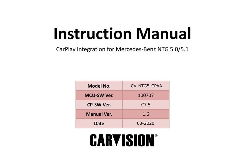 CarVision CV-NTG5-CPAA instruction manual