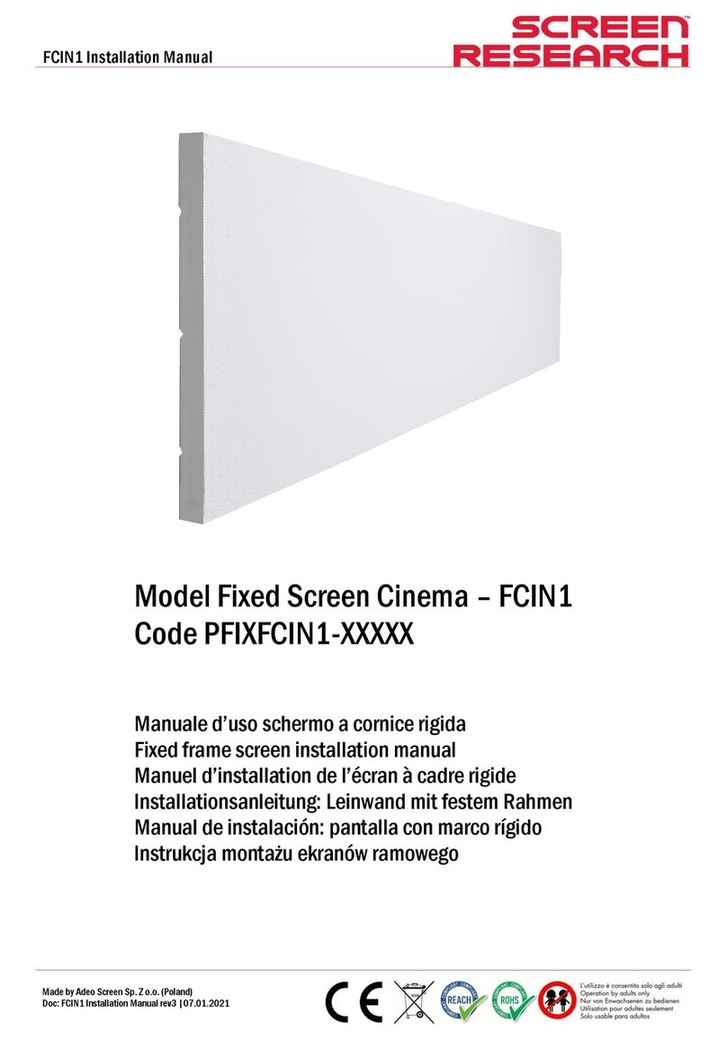 ADEO SCREEN SCREEN RESEARCH FCIN1 installation manual