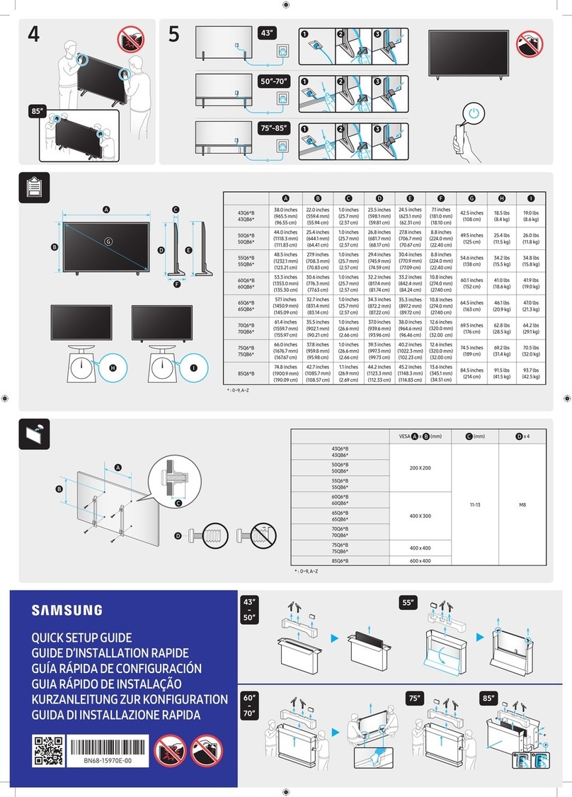 Samsung QE75Q60BAU Quick setup guide