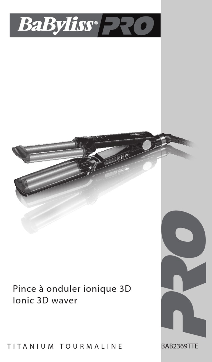 BaByliss PRO IONIC 3D WAVER BAB2369TTE User manual BaByliss PRO IONIC 3D WAVER BAB2369TTE User manual