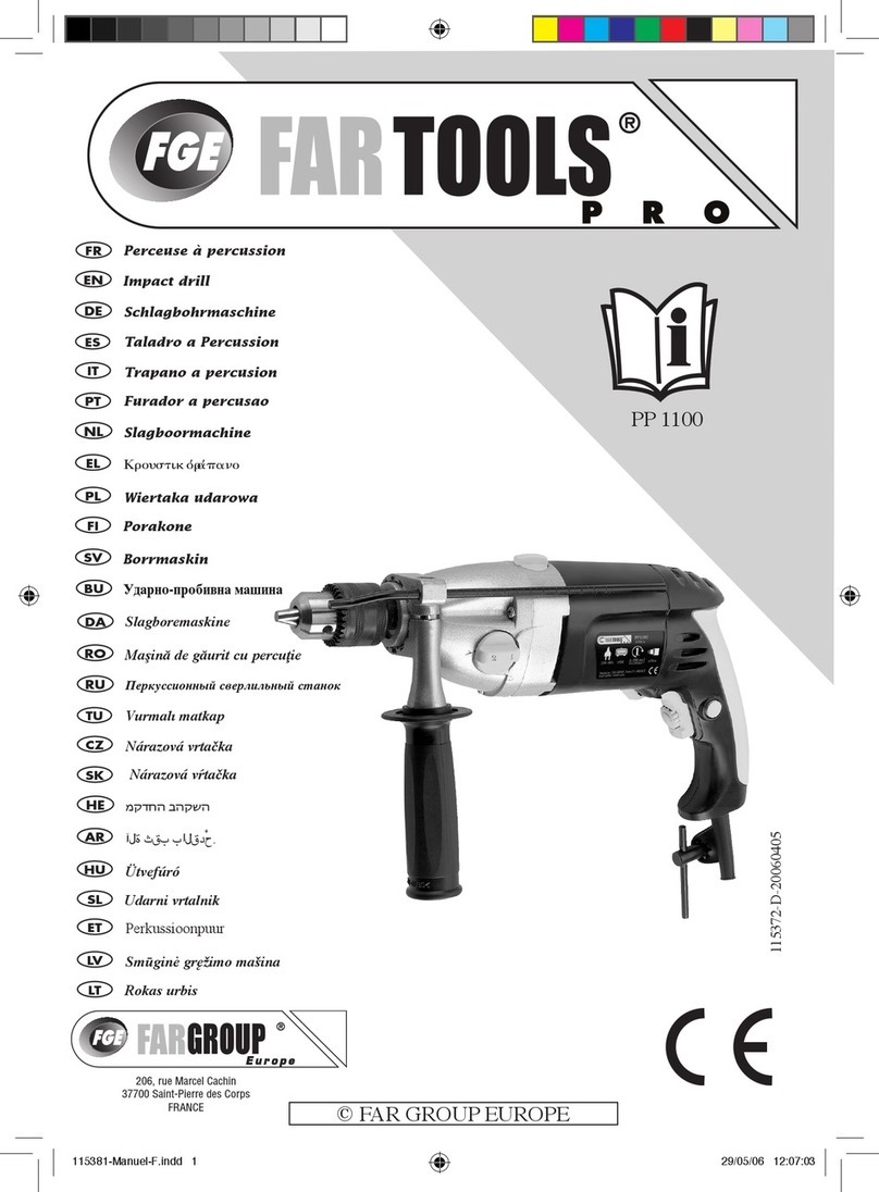 Far Tools PRO PP 1100 User manual Far Tools PRO PP 1100 User manual
