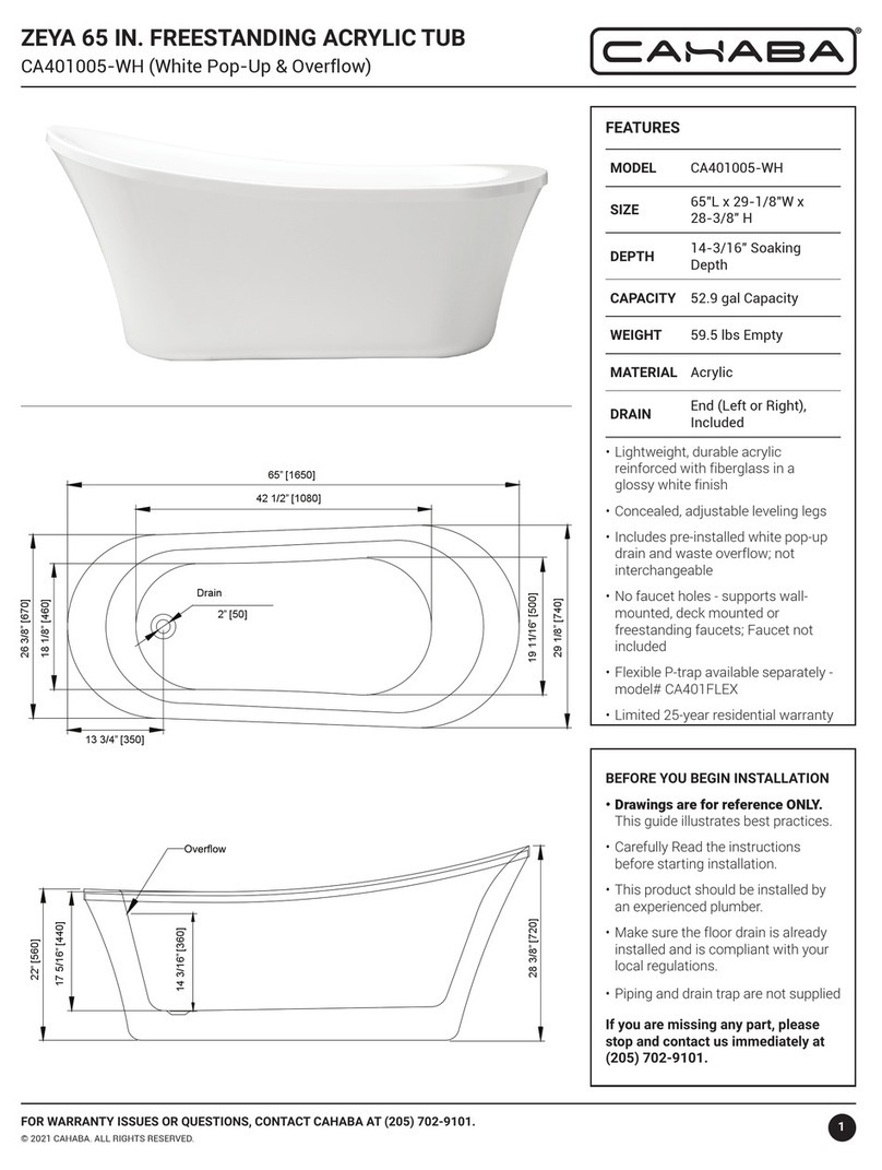 CAHABA ZEYA CA401005-WH manual