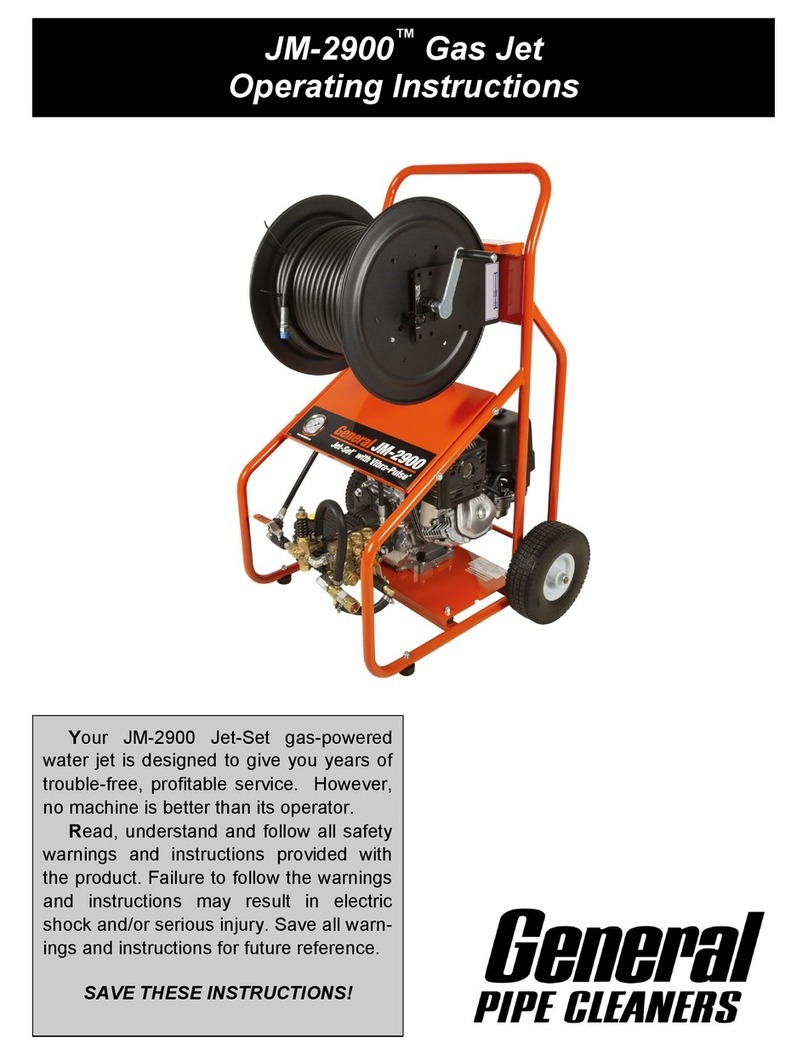 General Pipe Cleaners JM-2900 User manual