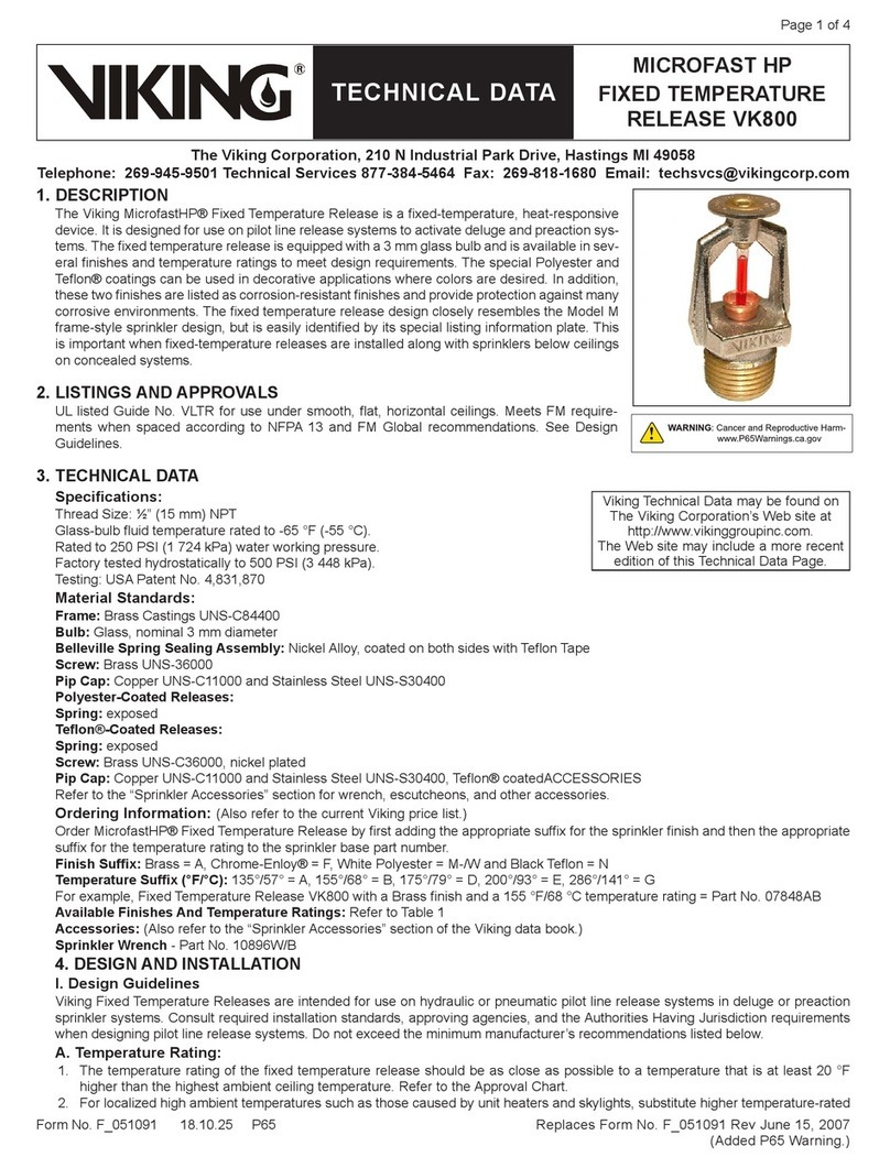 Viking VK800 Technical data