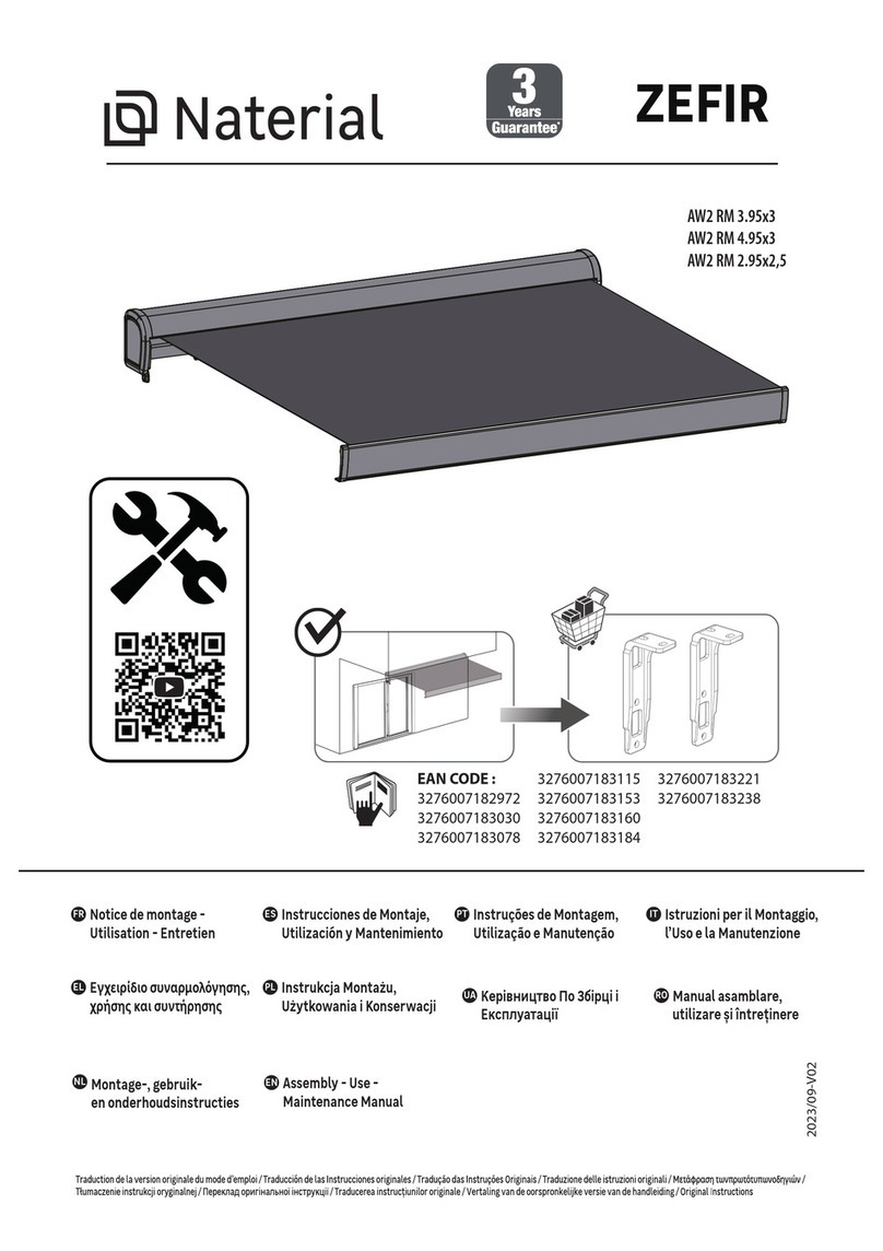 Naterial AW2 RM 3.95x3 Assembly, Use, Maintenance Manual