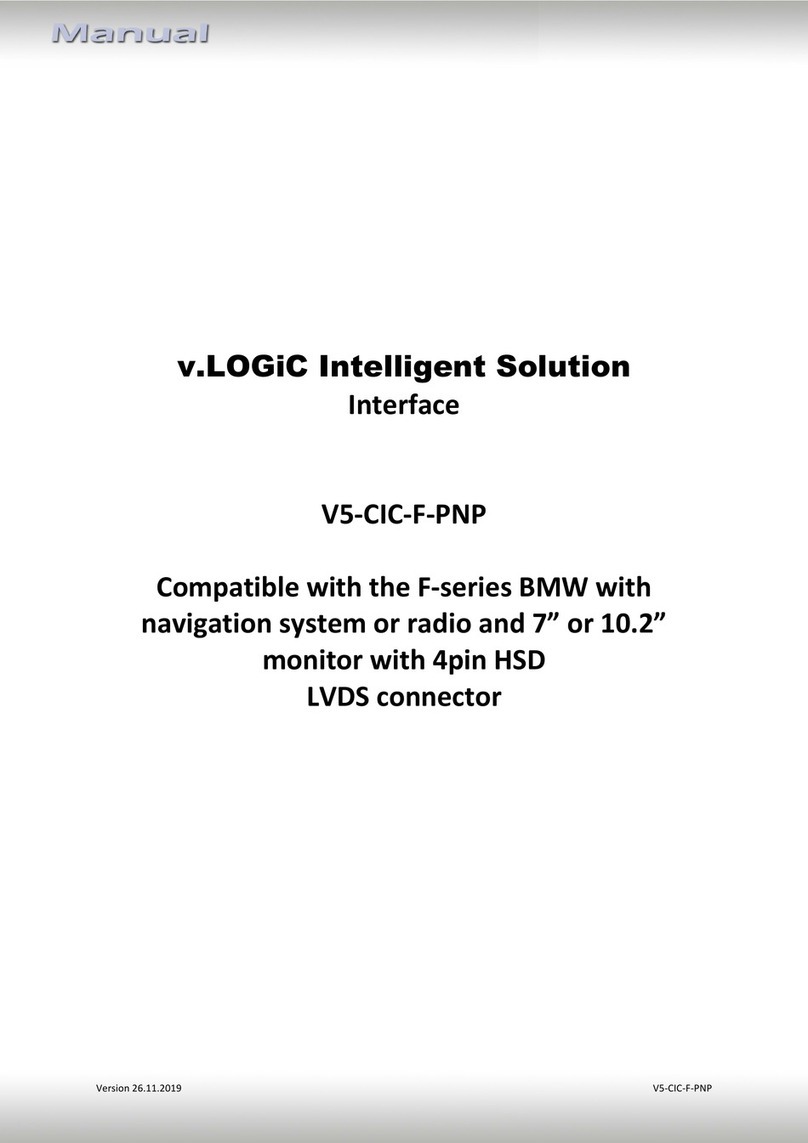 Car-Interface v.LOGiC V5-CIC-F-PNP User manual